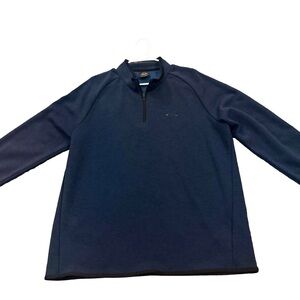 Oakley Men’s Quarter-Zip Pullover Blue Regular Fit - Size L